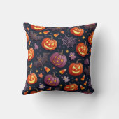 おもしろいハロウィンパターンクッション クッション (裏面)