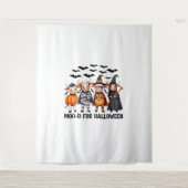 おもしろいハロウィンモー用ハイランドカウド タペストリー (正面)