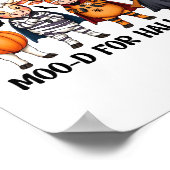 おもしろいハロウィンモー用ハイランドカウド ポスター (角)