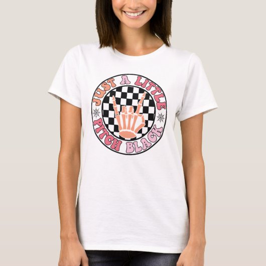 おもしろいハロウィン不気味 | スケルトンロックスター Tシャツ (正面)