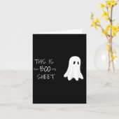 おもしろいハロウィン幽霊これがブシート カード (黄色い花)
