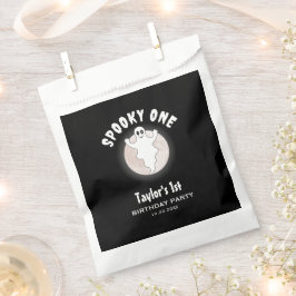 おもしろいハロウィン幽霊不気味ワン最初の1歳の誕生日 フェイバーバッグ