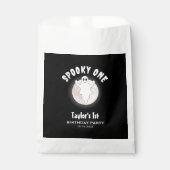 おもしろいハロウィン幽霊不気味ワン最初の1歳の誕生日 フェイバーバッグ (正面)