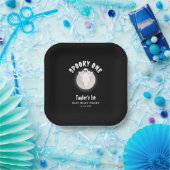 おもしろいハロウィン幽霊不気味ワン最初の1歳の誕生日 ペーパープレート (パーティー)