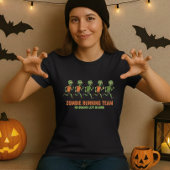 おもしろいハロウィン走ゾンビのティー;脳離れなし Tシャツ