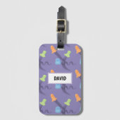 おもしろいハロウィーンかわいい幽霊、カスタマイズ可能 ラゲッジタグ (正面縦)