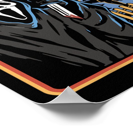 おもしろいハロウィーンでホラー映画を見よう幽霊 ポスター (角)