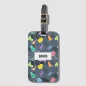 おもしろいハロウィーンのカスタマイズ ラゲッジタグ (正面縦)