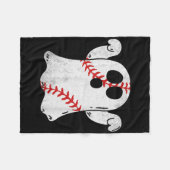 おもしろいハロウィーンの衣装を販売幽霊販売恋人 フリースブランケット (正面(横))