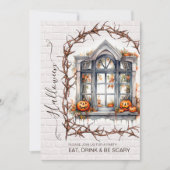 おもしろいハロウィーンの衣装パーティの招待状 招待状 (正面)