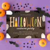 おもしろいハロウィーンの衣装パーティー 招待状