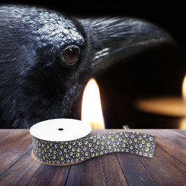 おもしろいハロウィーンをテーマにした眼球模様 グログランリボン