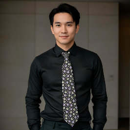 おもしろいハロウィーンをテーマにした眼球模様 ネクタイ