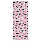 おもしろいハロウィーンカボチャとこうもりパターン ワインギフトバッグ (正面)