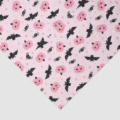 おもしろいハロウィーンカボチャとこうもりパターン 薄葉紙 (詳細)