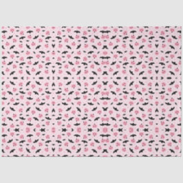 おもしろいハロウィーンカボチャとこうもりパターン 薄葉紙