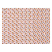 おもしろいハロウィーンカボチャと花のパターン テーブルクロス (正面(横))