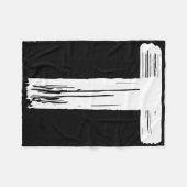 おもしろいハロウィーンカーニバル衣装レターTグリーンヴィント フリースブランケット (正面(横))