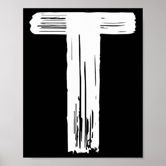 おもしろいハロウィーンカーニバル衣装レターTグリーンヴィント ポスター (正面)