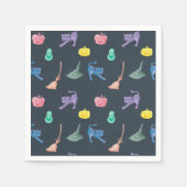 おもしろいハロウィーンキャラクター、ハローウィンパーティ スタンダードカクテルナプキン (正面)