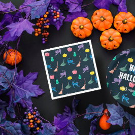 おもしろいハロウィーンキャラクター、ハローウィンパーティ スタンダードカクテルナプキン