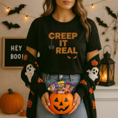 おもしろいハロウィーンシャツ、クリープ実在ス・アイズ Tシャツ