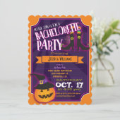おもしろいハロウィーンバチェロレッテ招待状 招待状 (スタンド正面)