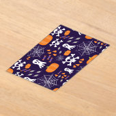 おもしろいハロウィーンパターン アクリル招待状 (レイダウン)