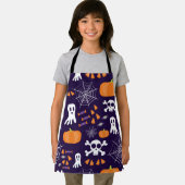 おもしろいハロウィーンパターン エプロン (インサイチュ)