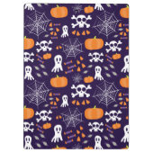 おもしろいハロウィーンパターン クリップボード (裏面)