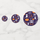 おもしろいハロウィーンパターン コンフェッティ (裏面)