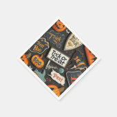 おもしろいハロウィーンパターン スタンダードカクテルナプキン (角)