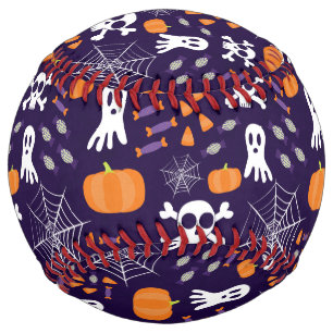 おもしろいハロウィーンパターン ソフトボール