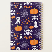 おもしろいハロウィーンパターン プランナー手帳 (裏面)