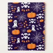 おもしろいハロウィーンパターン プランナー手帳 (裏面)