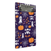おもしろいハロウィーンパターン ミニクリップボード (アングル)