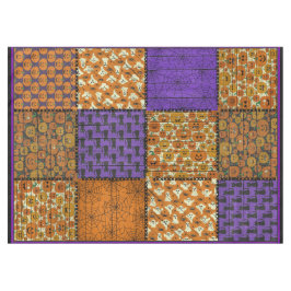 おもしろいハロウィーンパッチワーク画像 テーブルクロス