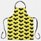 おもしろいハロウィーンブラックこうもり エプロン (正面)