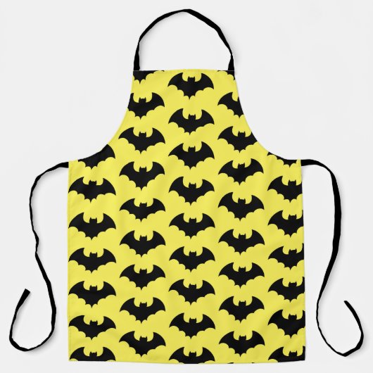 おもしろいハロウィーンブラックこうもり エプロン (正面)