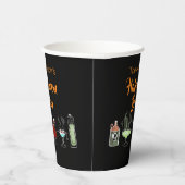 おもしろいハロウィーンブルスプオキーブラック 紙コップ (右)