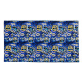 おもしろいハロウィーンモンスターパターン 枕カバー (裏面)