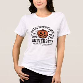 おもしろいハロウィーン大学パンプキントリブレンドシャツ トライブレンドＴシャツ