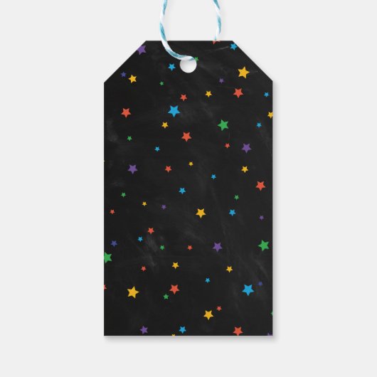 おもしろいハロウィーン子供の誕生日パーティーありがとう ギフトタグ (裏面)