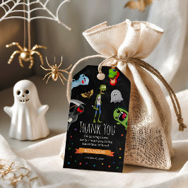 おもしろいハロウィーン子供の誕生日パーティーありがとう ギフトタグ