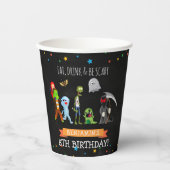 おもしろいハロウィーン子供の誕生日パーティー 紙コップ (正面)