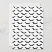 おもしろいハロウィーン引っ越し祝いパーティーパーティーイエローフロントドア 案内状 (裏面)