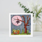 おもしろいハロウィーン用グリーティングカード シーズンカード (スタンド正面)