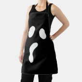 おもしろいハロウィーン顔幽霊怖いパーティー エプロン (インサイチュ)