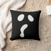 おもしろいハロウィーン顔幽霊怖いパーティー クッション (ブランケット)