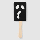 おもしろいハロウィーン顔幽霊怖いパーティー ハンドファン (正面)